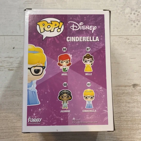 Funko Pop Nerd Cinderella #157 Disney Figure - Picture 5 of 9